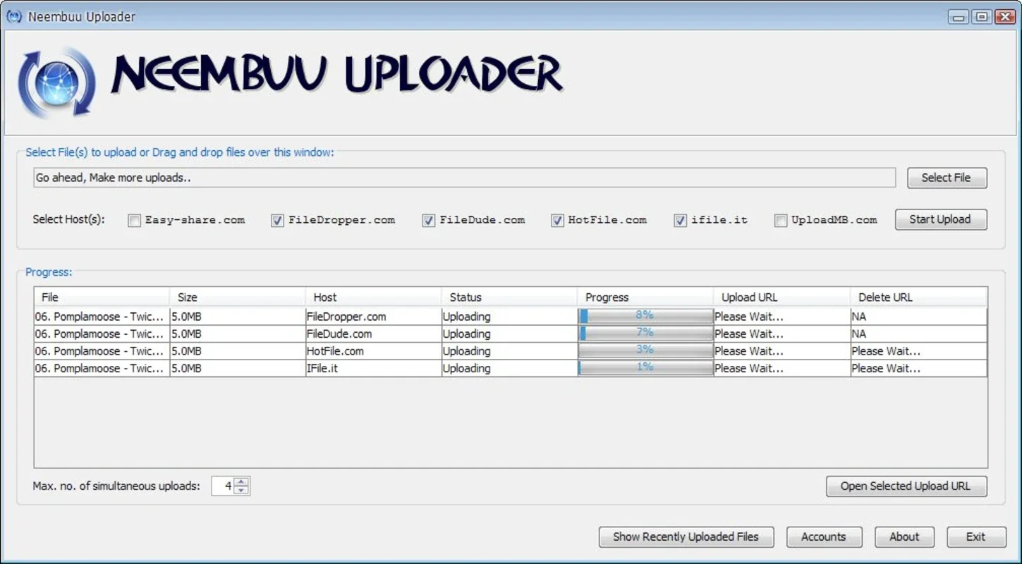 Neembuu Uploader for Windows - Free File Upload Solution