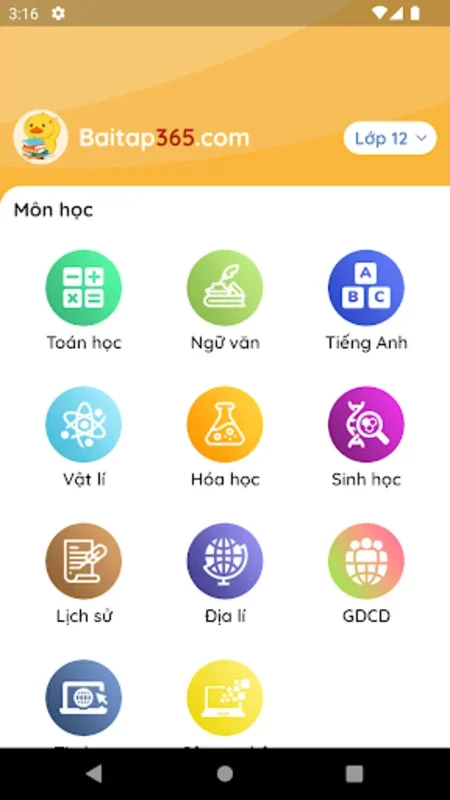 Bài Tập 365 for Android - Academic Support for Grades 1 - 12