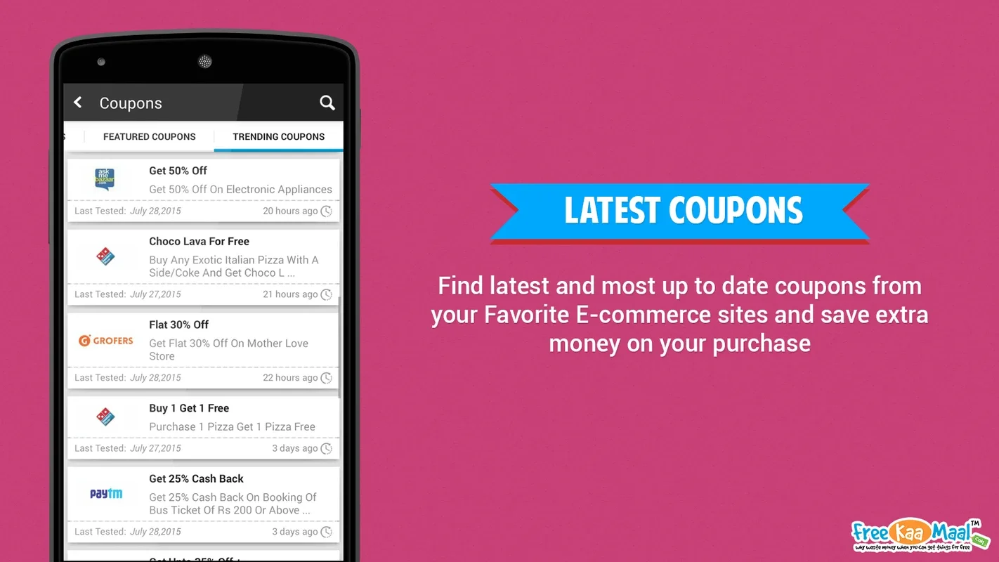 FreeKaaMaal for Android - Unbeatable Savings App