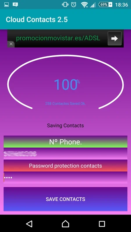 Cloud Contacts 2.5 for Android - Secure Contact Backup