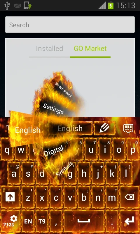 Flame Keyboard for Android - Stay Informed with Weather Updates