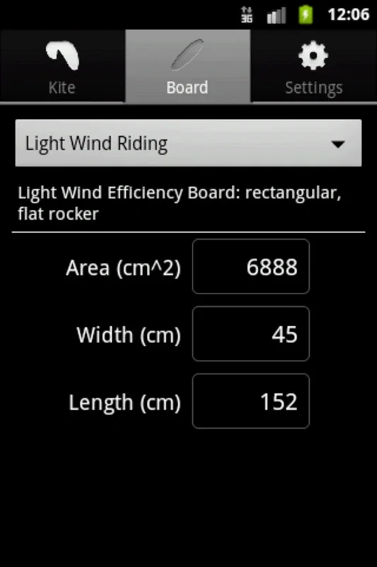 Windsurf Calculator for Android - Optimize Your Gear