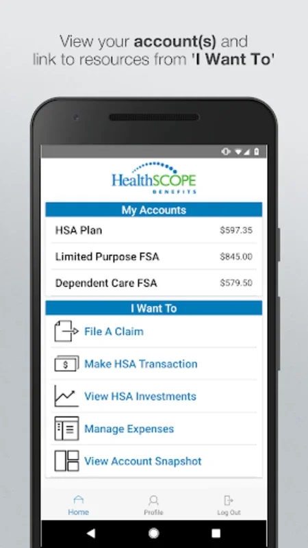 HSB CDH for Android - Efficient Healthcare Account Management