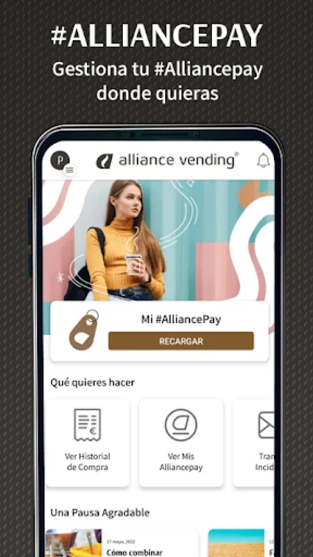 Alliance Pay for Android: Convenient Vending Machine Payments in Spain