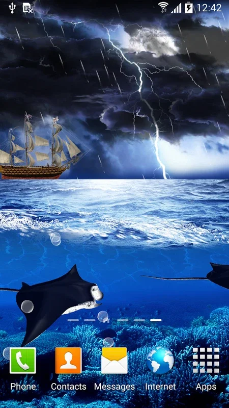 Ocean storm live wallpaper for Android - Stunning 3D Oceanic Scenes