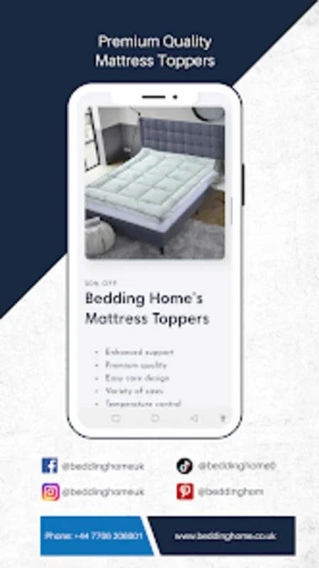 Bedding Home for Android: Quality Bedding at Your Fingertips