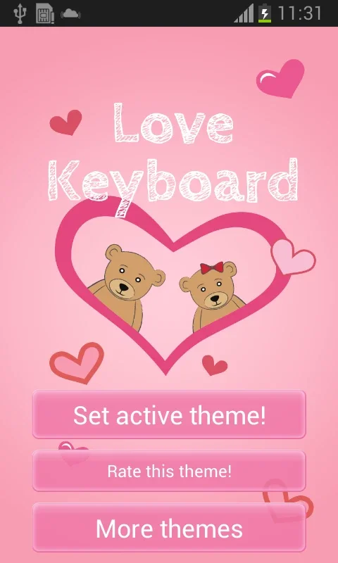 Pink Love Keyboard Free for Android - Add Romance to Typing