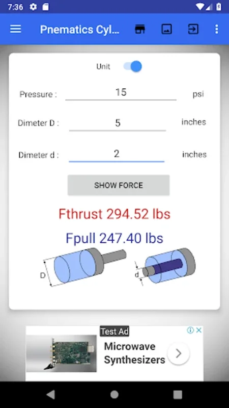 Pneumatic Cylinder Calculator for Android: Streamline Your Calculations