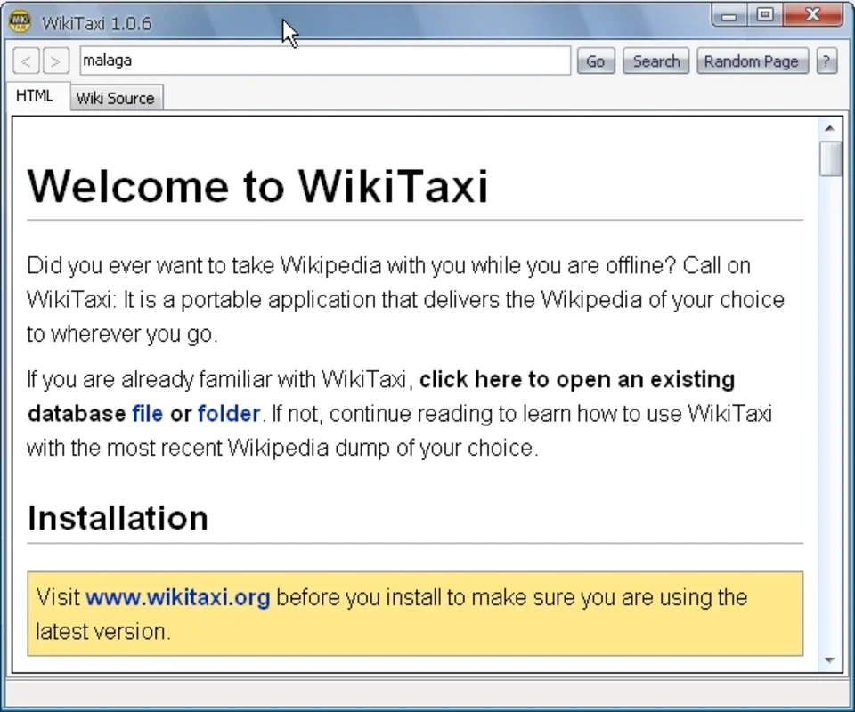 WikiTaxi for Windows - Unlock Vast Knowledge