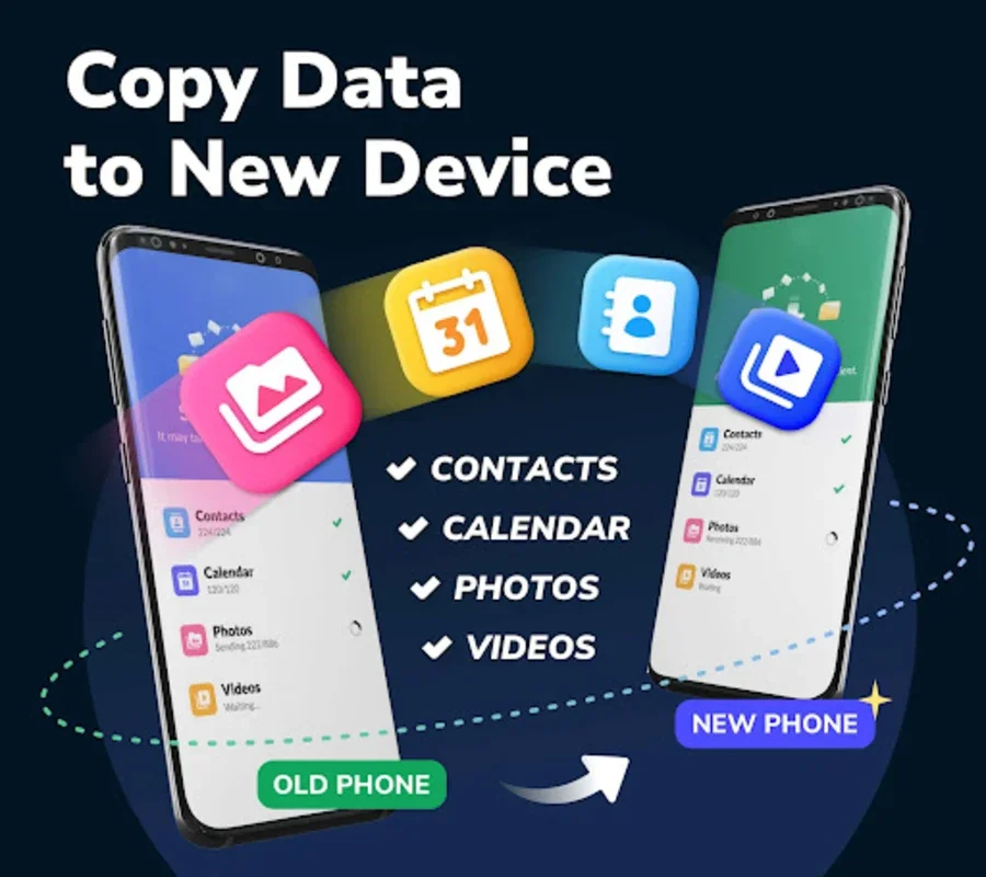 Data Transfer - Copy My Data for Android - No Download Required