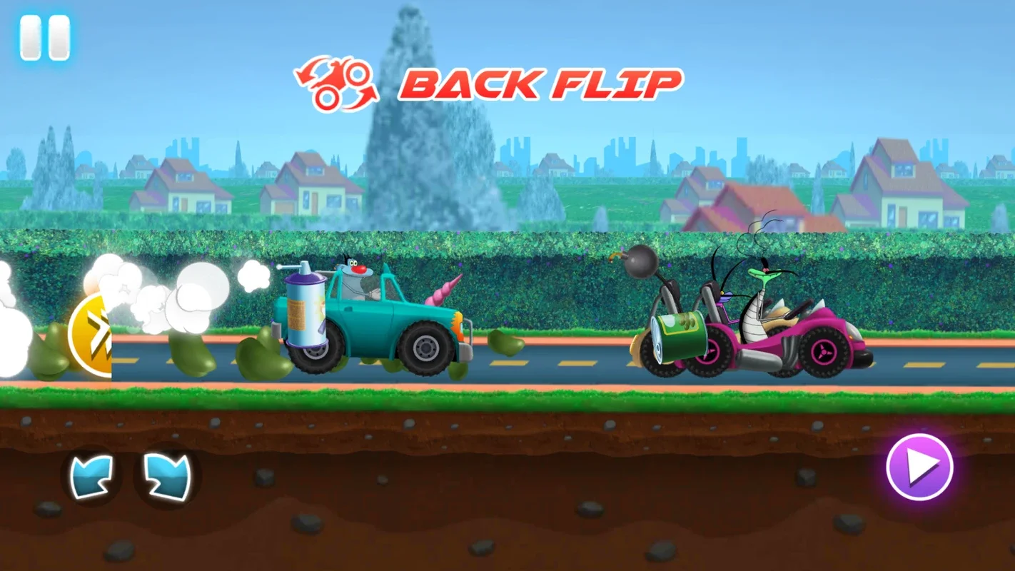 Oggy Super Speed Racing for Android: Fun 2D Racing with Oggy