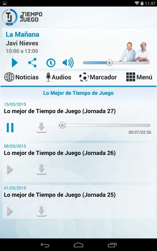 Tiempo De Juego for Android - Rich Sports Content App