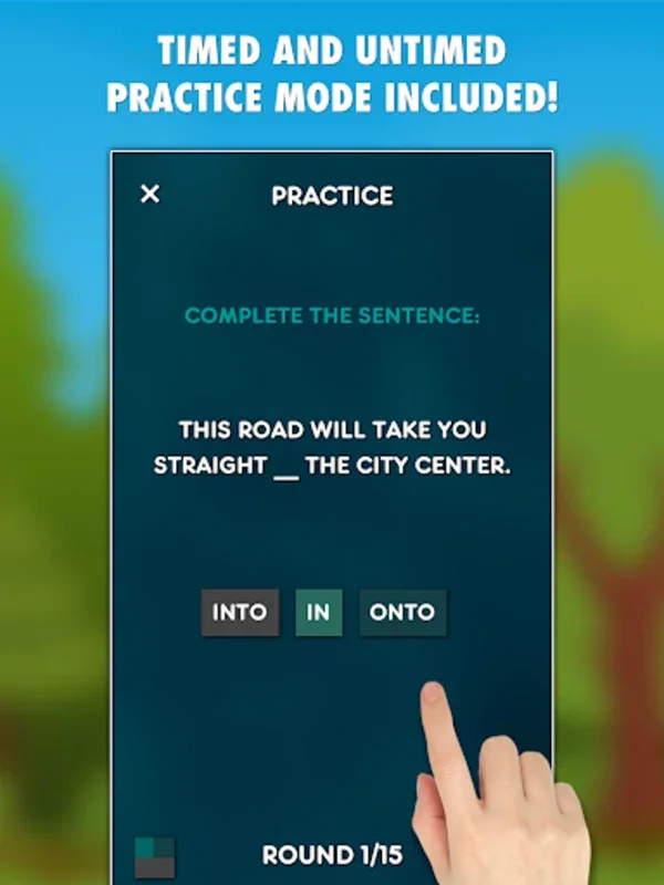 Prepositions Grammar Test for Android - Offline Learning App