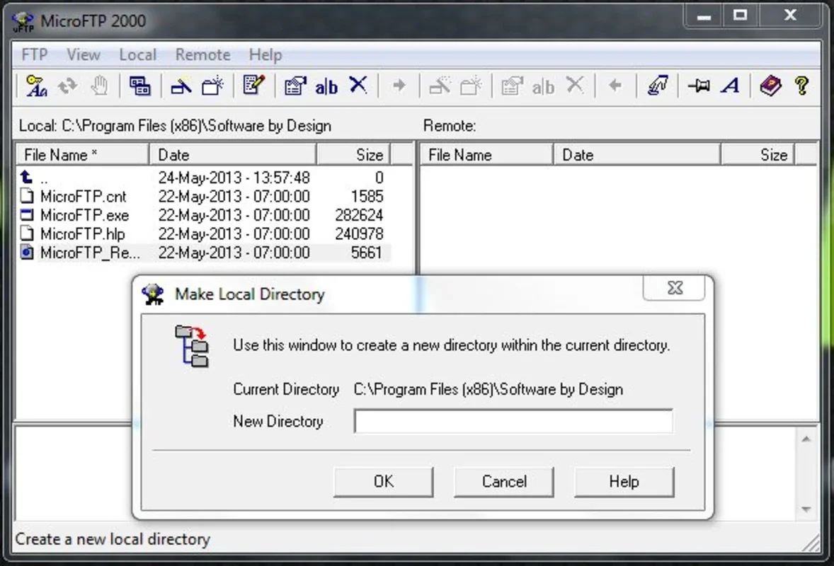 MicroFTP 2000 for Windows - Streamlined File Transfers