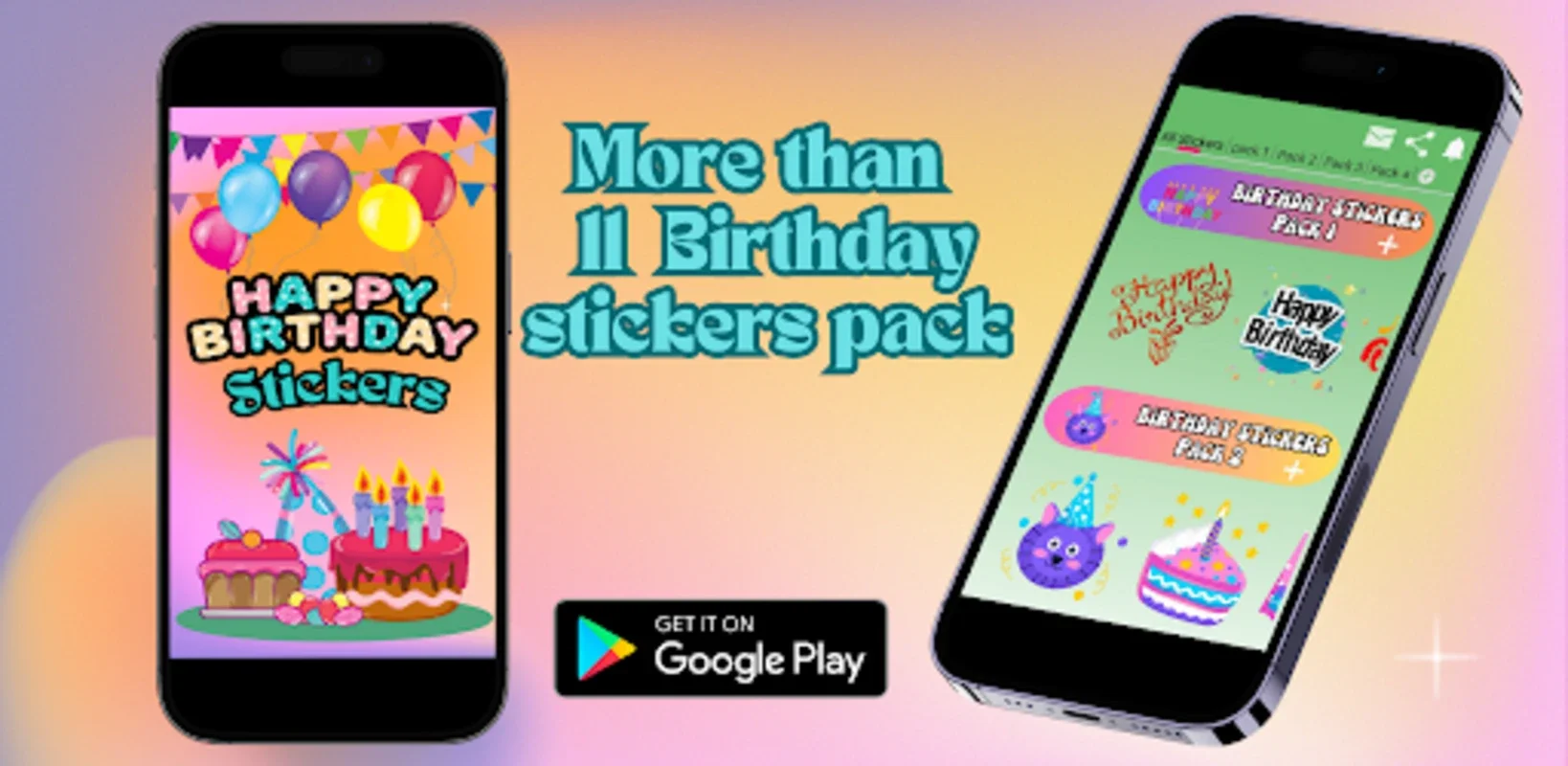 Happy Birthday Stickers for Android - Brighten Chats