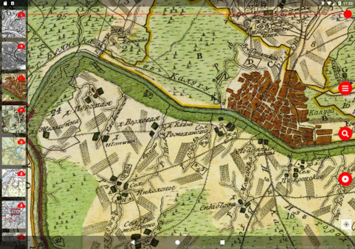 Vetus Maps: Explore History Through GPS-Enabled Antique Map Overlays on Android