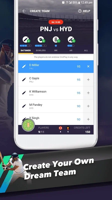 CricPlay for Android - Build Teams & Win Real Money