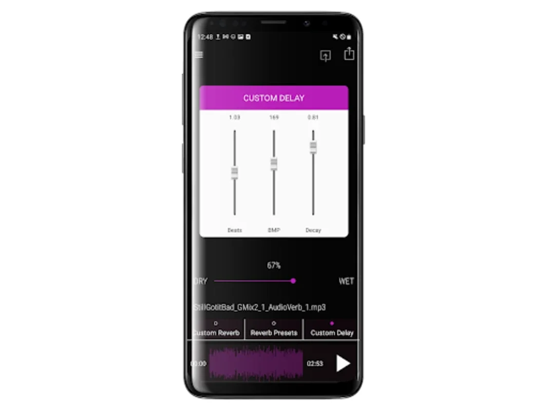 AudioVerb: Add Reverb to Audio for Android