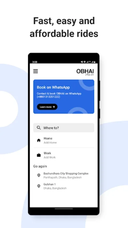 OBHAI for Android: Secure & Fair-Priced Transport