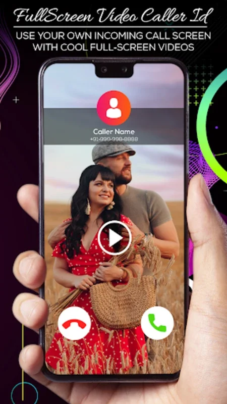 Video Caller Screen for Android - Visual Call Customization