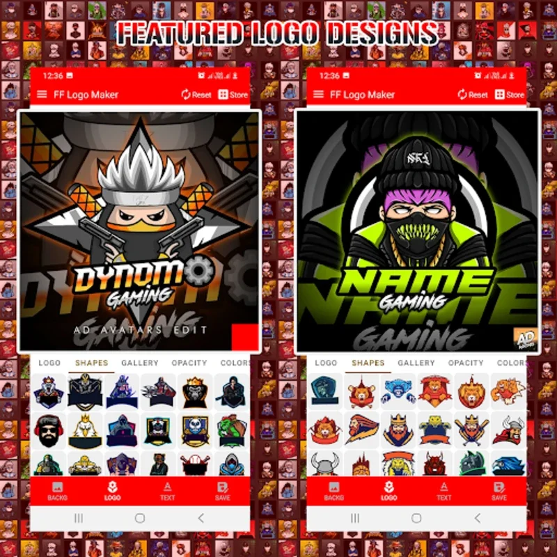 FF Logo Maker & Gaming Logo for Android - Create Esports Team Logos