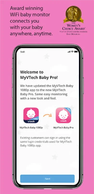 MyVTech Baby Pro for Android - Remote Baby Monitoring App