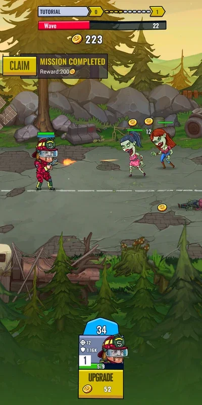 Zombieland: Double Tapper for Android - Engaging Zombie Battle