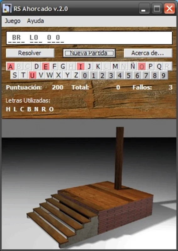 RS Ahorcado for Windows - Engaging Word Game