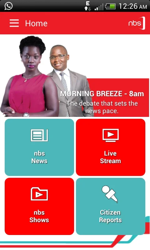 nbs Television for Android - Rich Ugandan Content at Your Fingertips