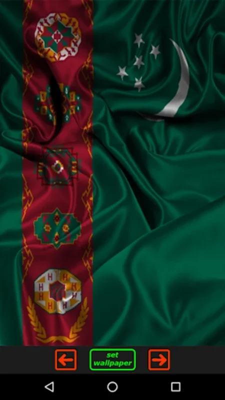 Flag of Turkmenistan for Android - Free Wallpapers at Your Fingertips