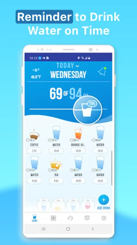 Water Reminder - Daily Tracker for Android - Stay Hydrated Easily