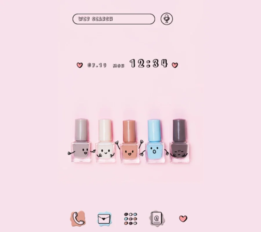 Nail Polish Friends Theme for Android - Express Your Style