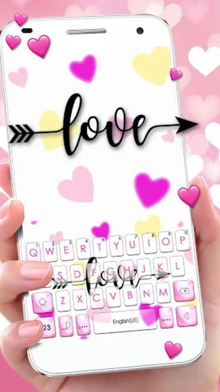 Love Hearts Arrow Keyboard The for Android - Stylish Typing