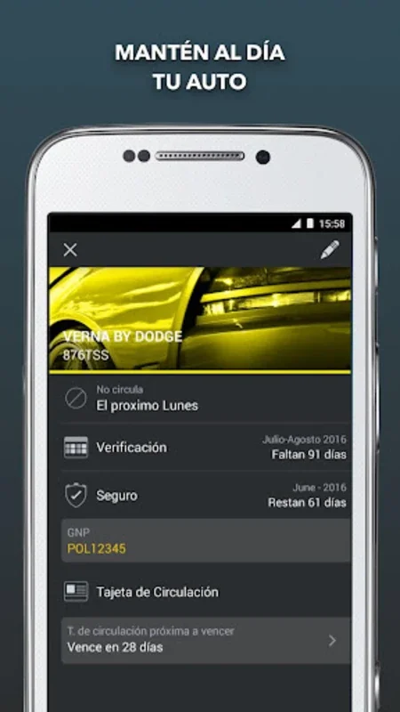 Verifica for Android - Simplify Vehicle Management