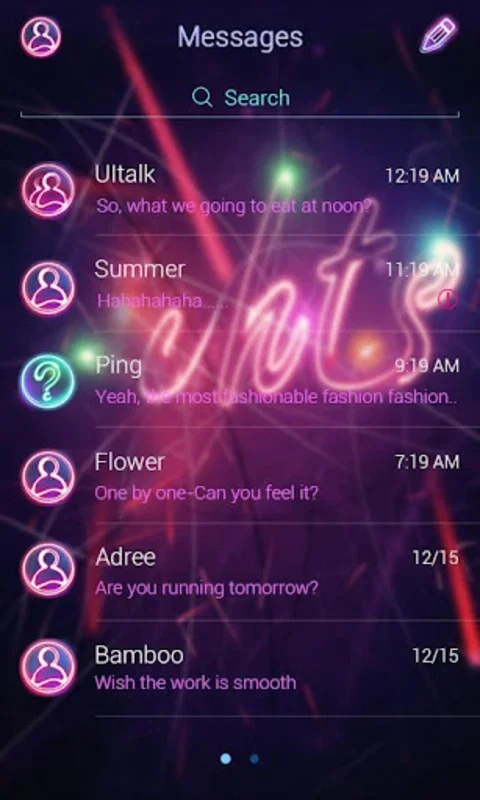 GO SMS NIGHT LIFE THEME for Android - Enhance Texting