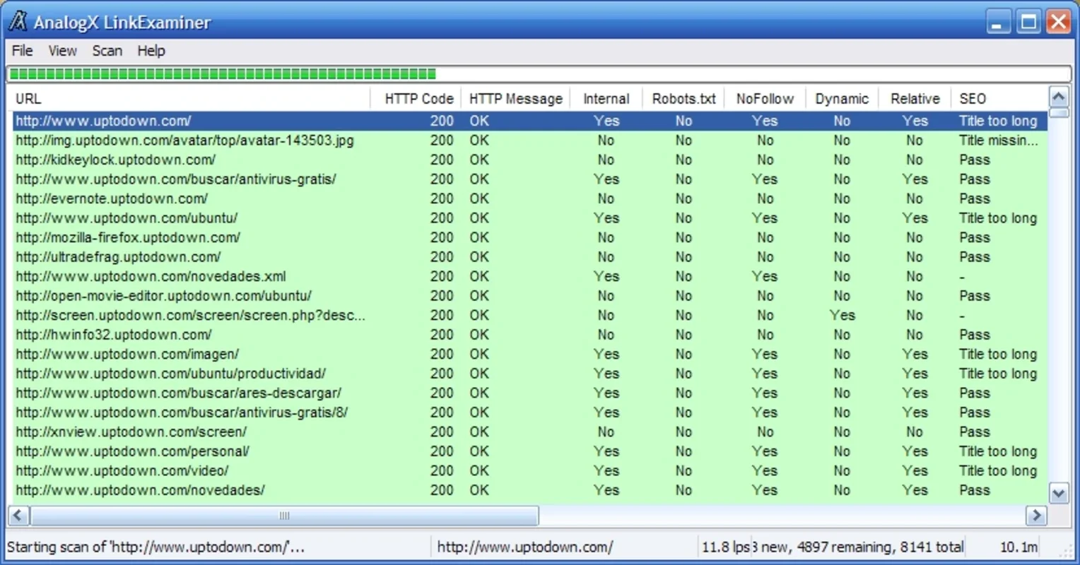 AnalogX LinkExaminer for Windows - Analyze Website Links