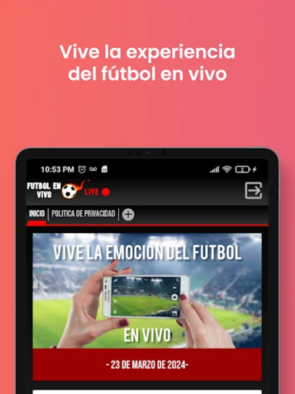 Fútbol En Vivo Live for Android - Download the APK from AppHuts