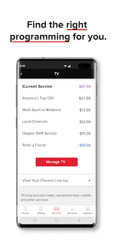 MyDISH for Android: Full Control of DISH Services