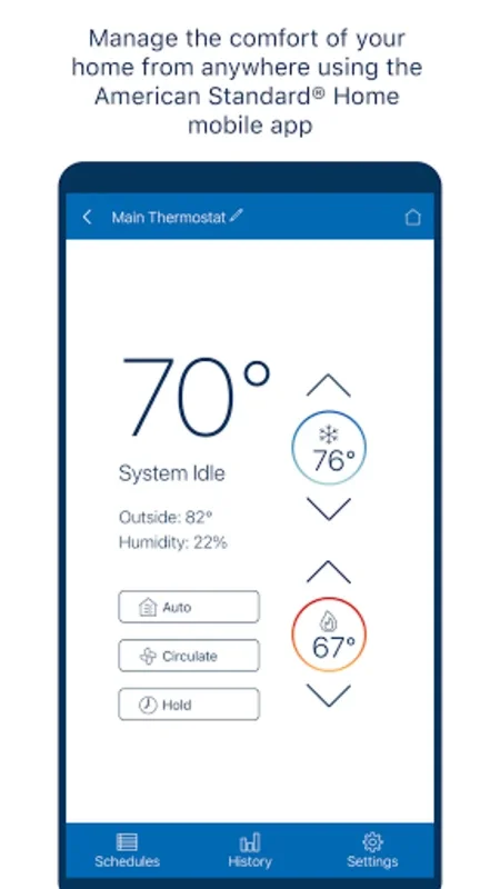 American Standard® Home for Android: Control HVAC Remotely