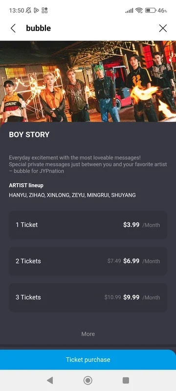 bubble for JYPnation on Android - Connect with Your Idols