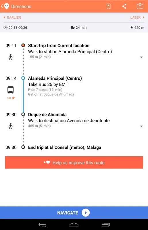 Moovit for Android - Navigate Public Transport Easily