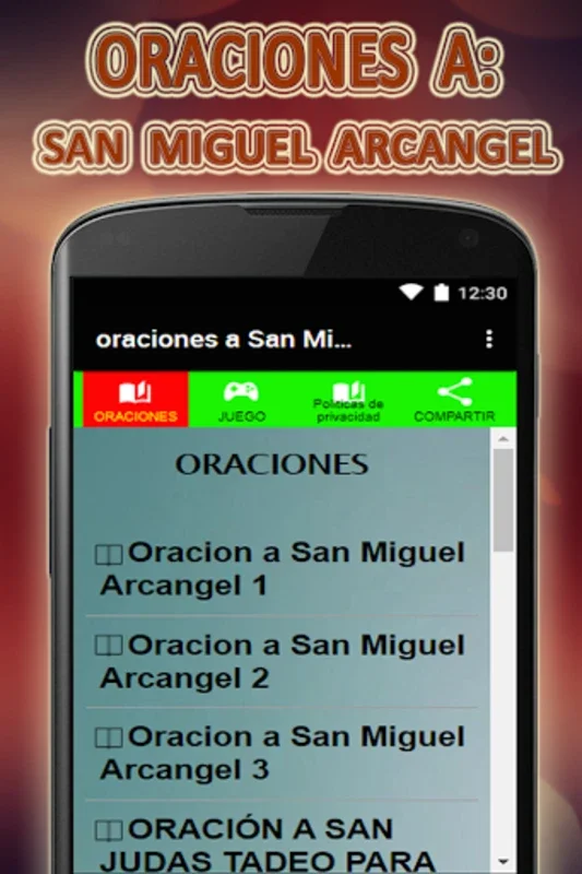 Oración a San Miguel Arcángel for Android - Spiritual Prayers