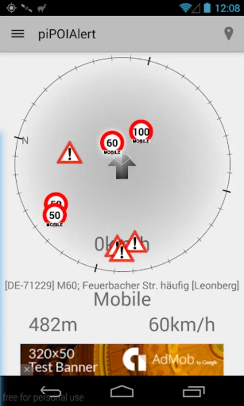 piPOIAlert for Android: Real-Time POI Alerts Offline