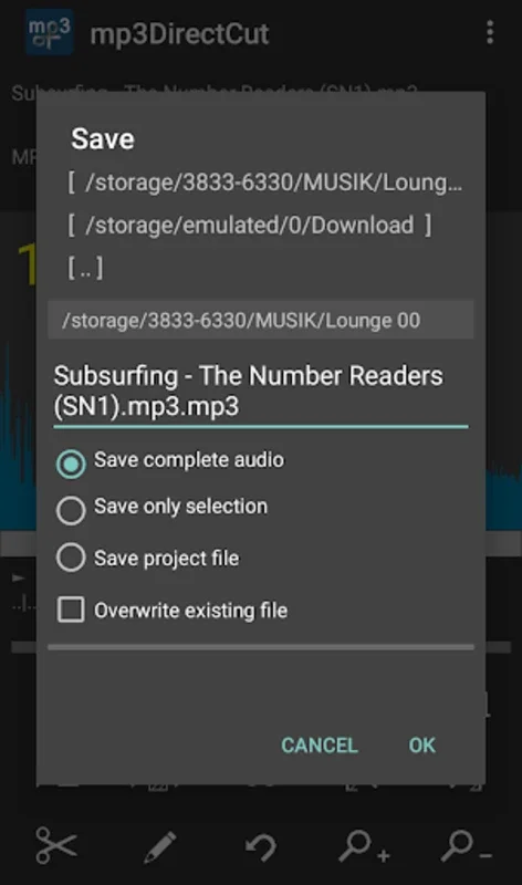 mp3DirectCut for Android - High - Quality Audio Editing