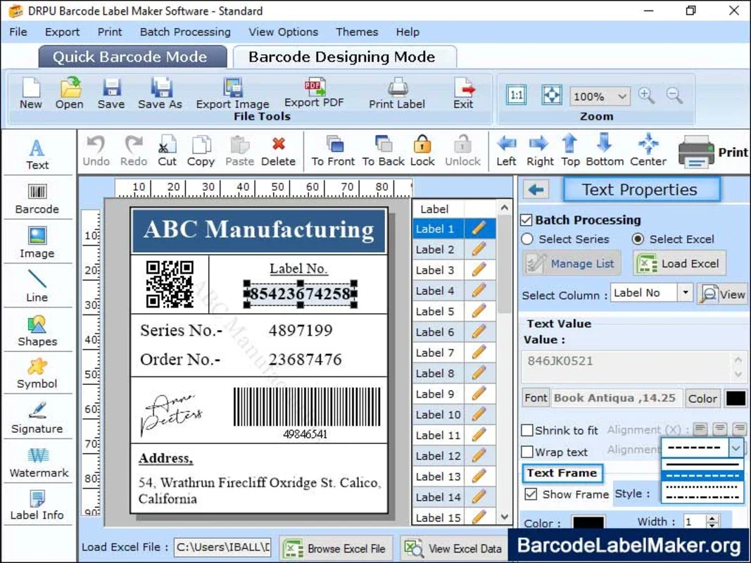 Barcode Maker Software for Windows - Efficient Label Creator