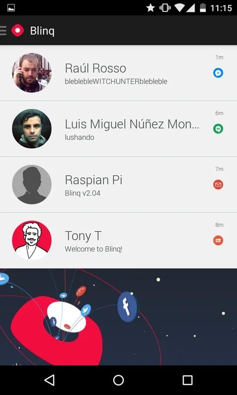 Blinq for Android - Centralize Your Social Life