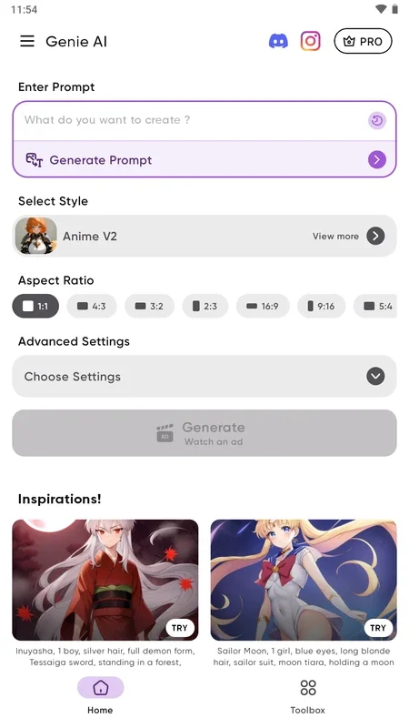 Genie Anime AI for Android: Create Anime - Inspired Art