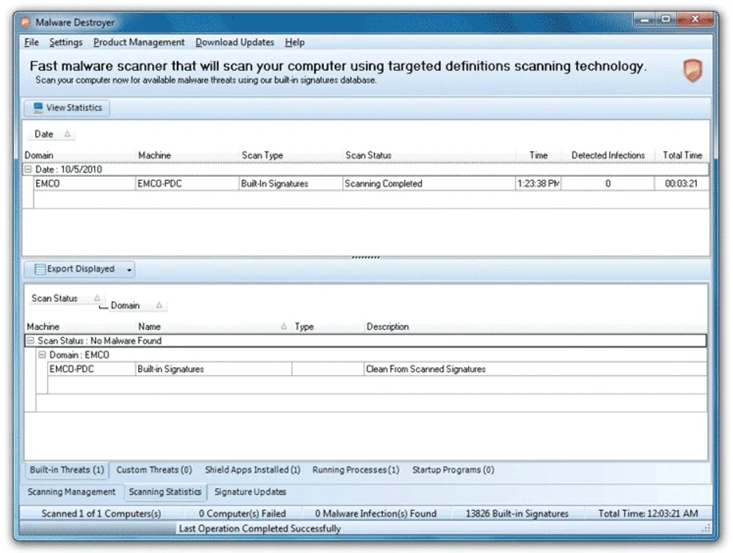 EMCO Malware Destroyer for Windows - Protect Your System