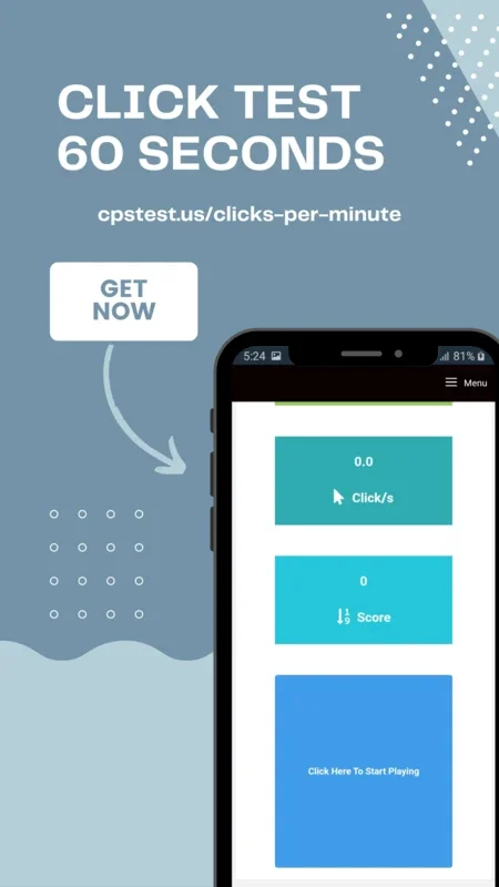 Clicks Per Minute for Android - Enhance Your Clicking Speed