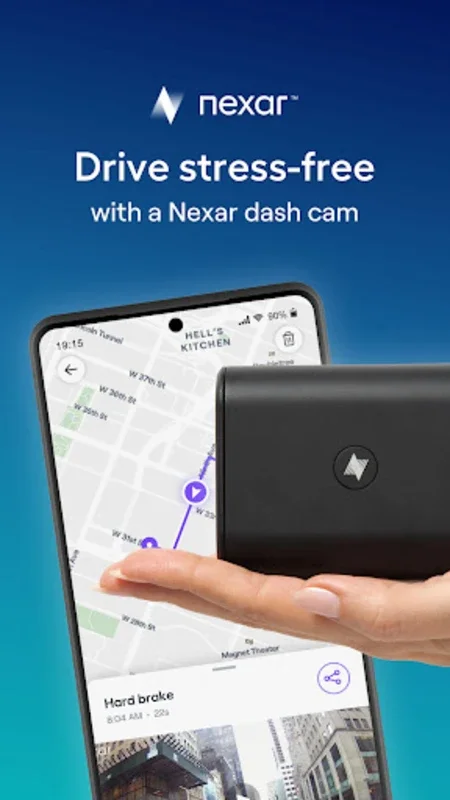 Nexar - Connected AI Dash Cam for Android: Enhancing Safety